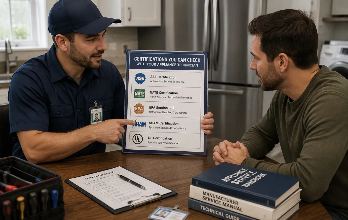 How to Tell If an Appliance Technician Is Actually Certified